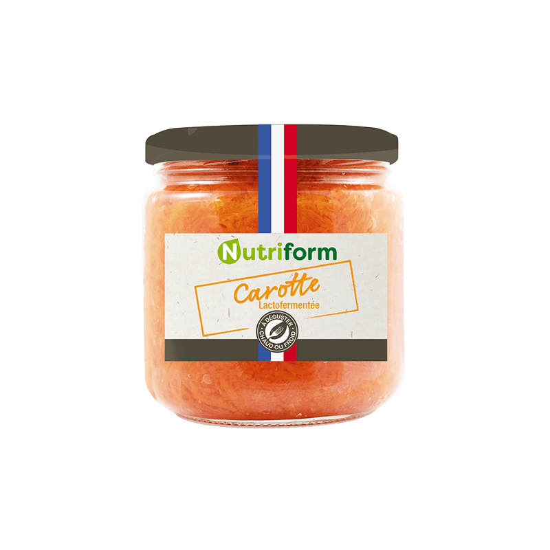 Carotte lactofermentée bio 380g Nutriform Nutriforme  dans votre magasin bio en ligne Etiketbio.eu