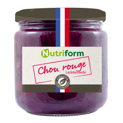 Chou rouge lactofermenté bio 380g Nutriform
