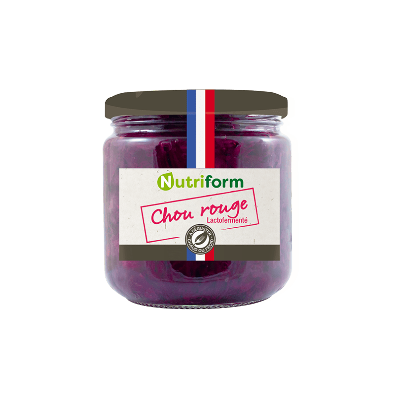 Chou rouge lactofermenté bio 380g Nutriform