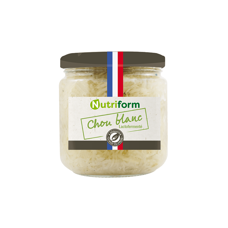 Chou blanc lactofermenté bio 380g Nutriform