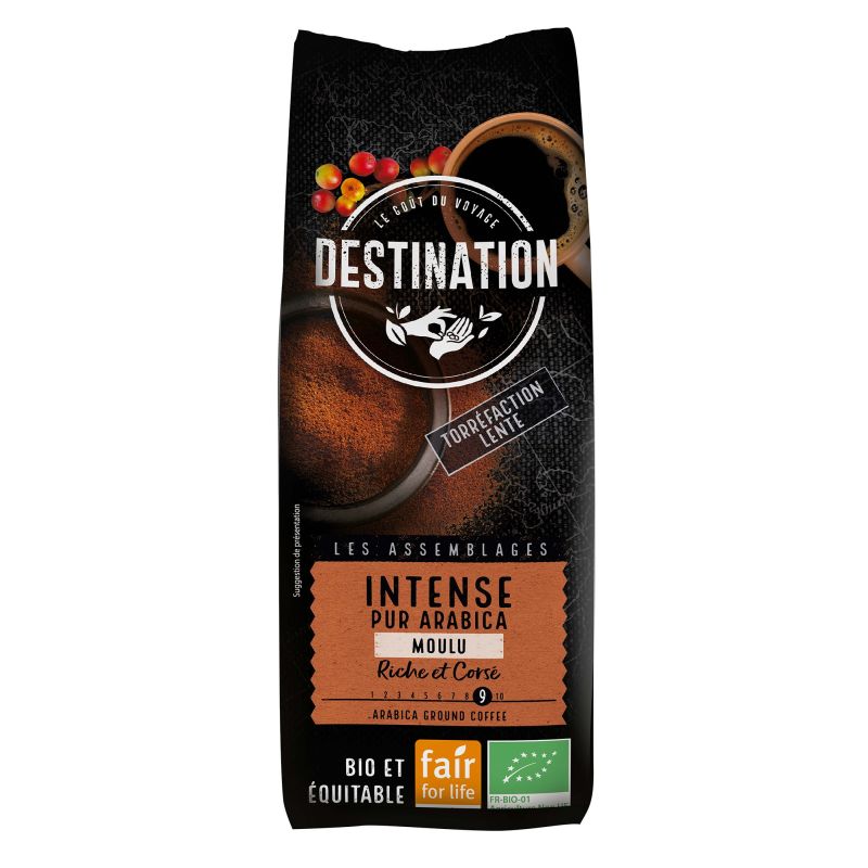 Café Intense moulu 250g bio - Destination Destination  dans votre magasin bio en ligne Etiketbio.eu