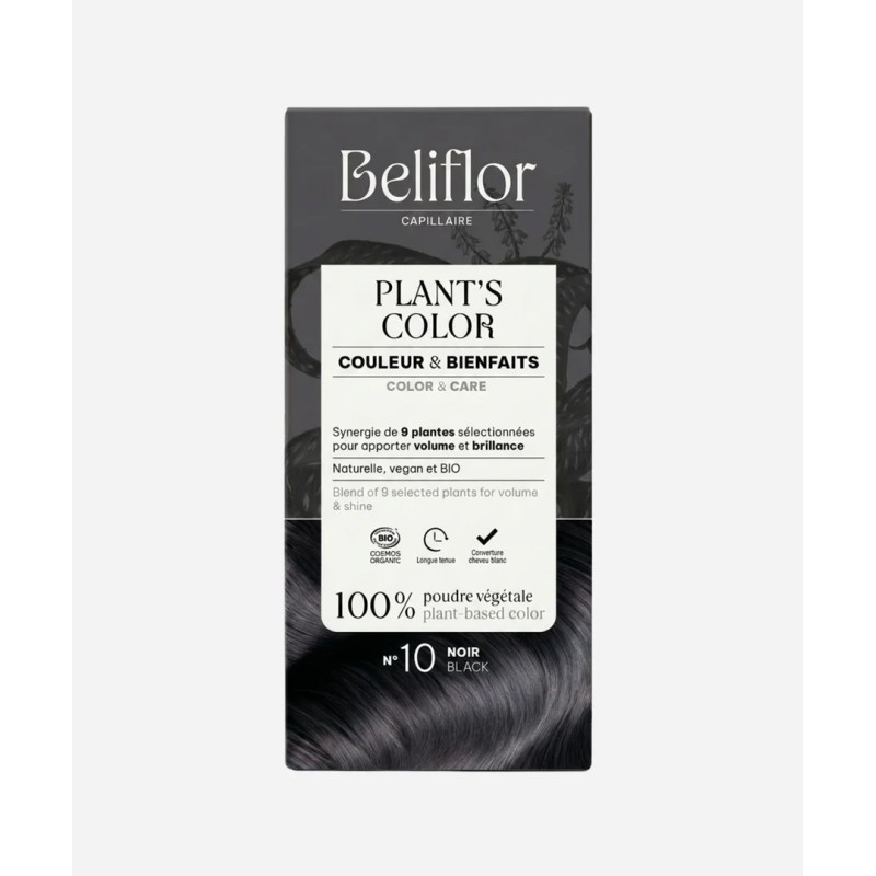 Coloration végétale n°10 Noir Beliflor Beliflor  dans votre magasin bio en ligne Etiketbio.eu