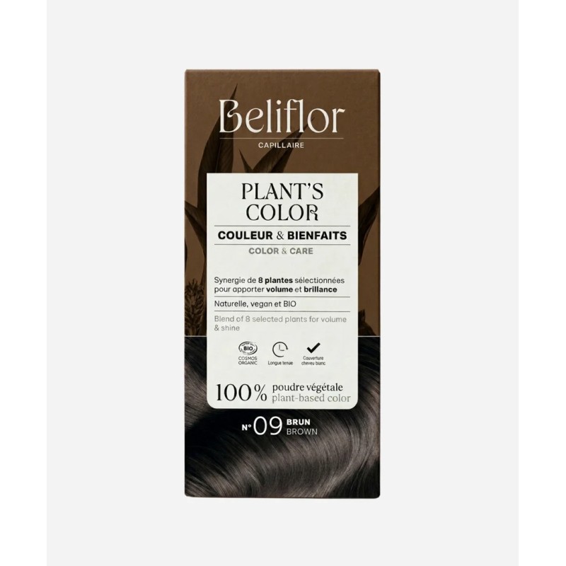 Coloration végétale n°9 Brun Beliflor 100g Beliflor  dans votre magasin bio en ligne Etiketbio.eu