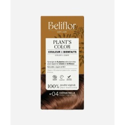 Coloration végétale n°4 Châtain Miellé Beliflor Beliflor  dans votre magasin bio en ligne Etiketbio.eu