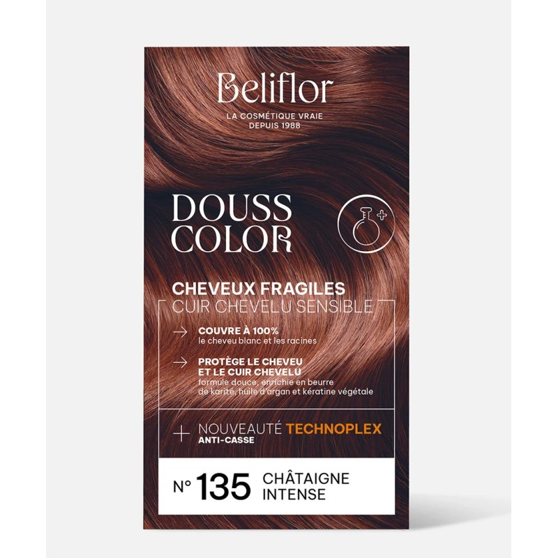 Douss Color n°135 Châtaigne Intense Beliflor Beliflor  dans votre magasin bio en ligne Etiketbio.eu