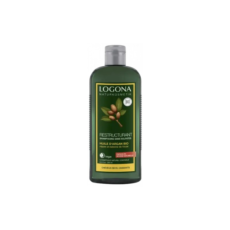 Shampooing restructurant argan 250ml Logona Logona  dans votre magasin bio en ligne Etiketbio.eu