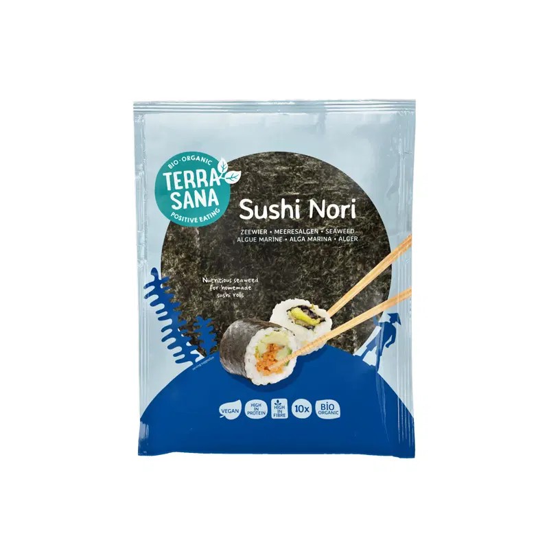 Feuilles de nori pour sushi 25g - TerraSana