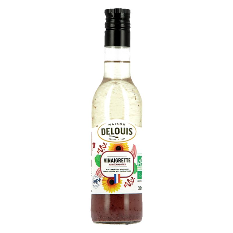 Vinaigrette échalotes 360ml bio - Delouis Delouis  dans votre magasin bio en ligne Etiketbio.eu