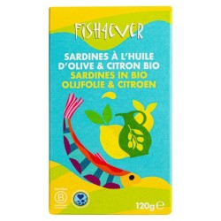 Sardines huile d'olive citron 120g Fish4Ever Fish4ever  dans votre magasin bio en ligne Etiketbio.eu