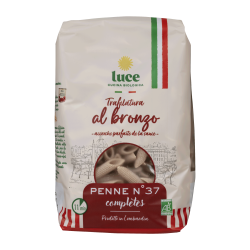 Penne complètes bronze 500g bio - Luce Luce  dans votre magasin bio en ligne Etiketbio.eu