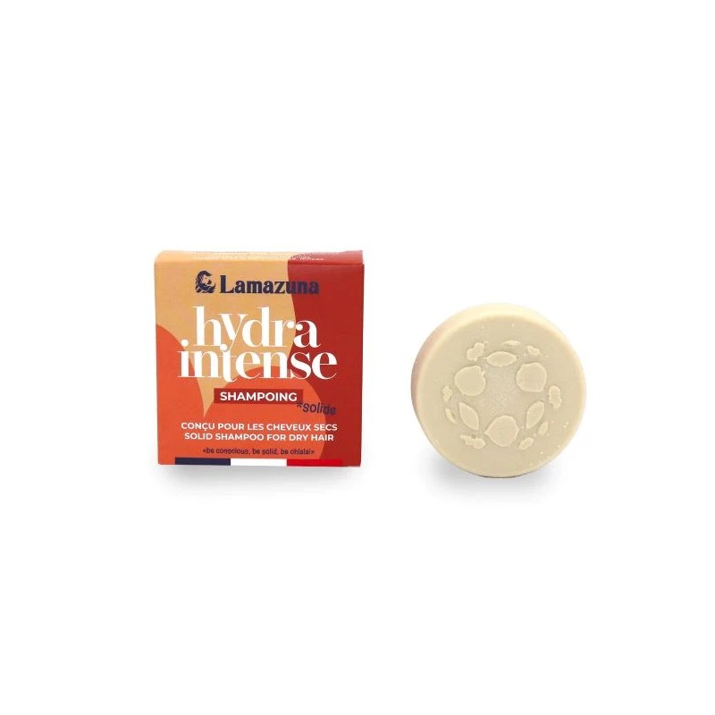 Shampoing solide cheveux secs Hydra Intense Lamazuna  dans votre magasin bio en ligne Etiketbio.eu