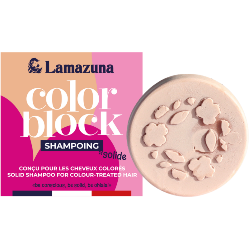 Shampoing solide cheveux colorés Color Block Lamazuna  dans votre magasin bio en ligne Etiketbio.eu