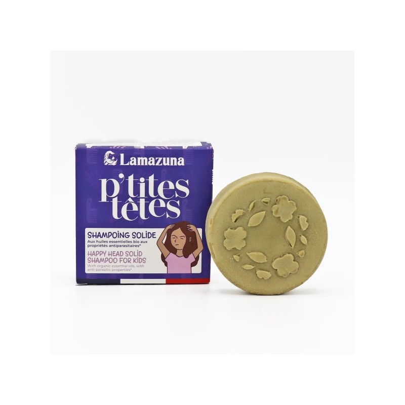 Shampoing solide enfant P'tites Têtes Lamazuna La Chanteracoise  dans votre magasin bio en ligne Etiketbio.eu