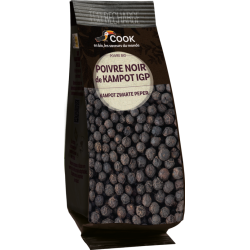 Éco-recharge poivre noir de Kampot IGP 45g Cook  dans votre magasin bio en ligne Etiketbio.eu