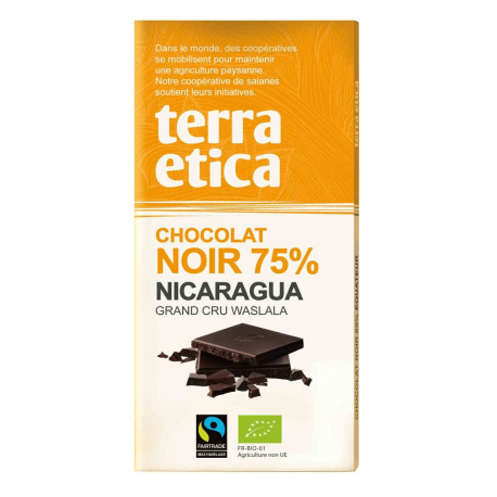 CHOCOLAT NOIR NICARAGUA 100G | TERRA ETICA | Acheter sur EtiketBio.eu