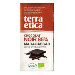 TABLETTE CHOCOLAT NOIR 85% DE CACAO MADAGASCAR 100G CC TERRA ETICA dans votre magasin bio en ligne Etiketbio.eu