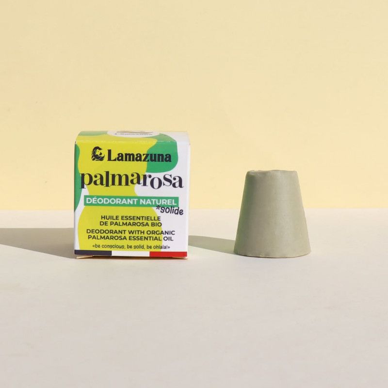 Déodorant solide Palmarosa Lamazuna 30 ml