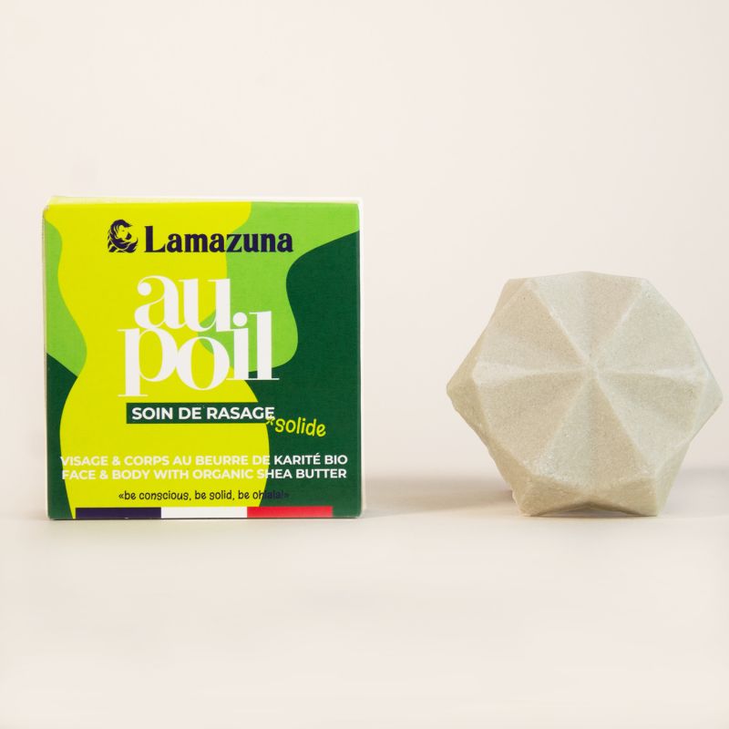 Pain de rasage solide Au Poil Lamazuna Lamazuna  dans votre magasin bio en ligne Etiketbio.eu