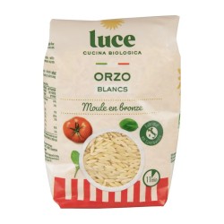 Orzo blanc bio 500g Luce – pâtes risoni Luce  dans votre magasin bio en ligne Etiketbio.eu