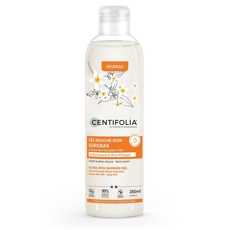 Gel douche surgras fleur d'oranger 250ml Centifolia Centifolia  dans votre magasin bio en ligne Etiketbio.eu