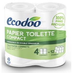 Papier toilette compact recycle 4 rouleaux