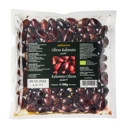 Olives Kalamata bio avec noyau 500 g Epikouros Epikouros  dans votre magasin bio en ligne Etiketbio.eu