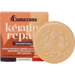 Shampoing solide kératine cheveux abîmés Lamazuna Lamazuna  dans votre magasin bio en ligne Etiketbio.eu