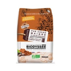 Cacao maigre bio en poudre 500 g Biodyssée Biodyssée  dans votre magasin bio en ligne Etiketbio.eu
