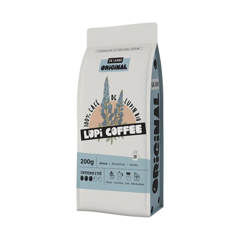 Café de lupin bio Original moulu 200 g Lupi Lupi coffee  dans votre magasin bio en ligne Etiketbio.eu