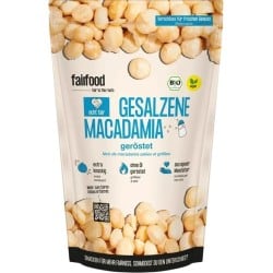Noix de macadamia grillées salées bio fairfood   dans votre magasin bio en ligne Etiketbio.eu