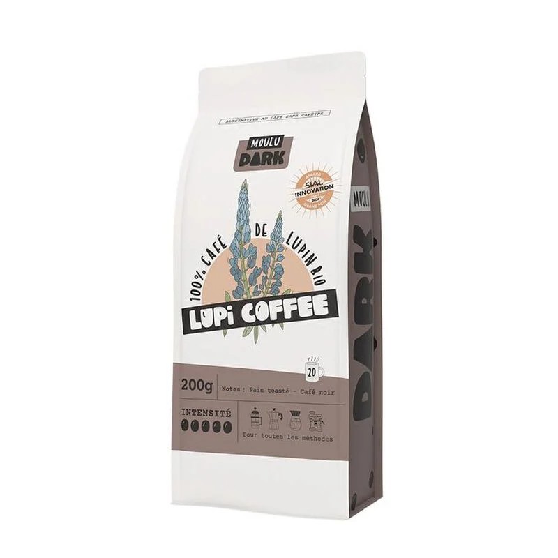 Café de lupin bio Dark moulu 200 g Lupi Lupi coffee  dans votre magasin bio en ligne Etiketbio.eu