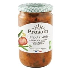 Haricots verts à la tomate bio Prosain 650g Prosain  dans votre magasin bio en ligne Etiketbio.eu