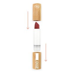 Rouge à lèvres bio Cocoon 412 Mexico Zao Zao  dans votre magasin bio en ligne Etiketbio.eu