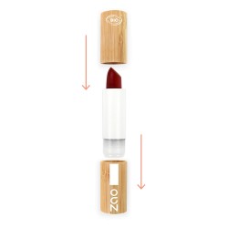 Rouge à lèvres bio Cocoon 413 Bordeaux Zao Zao  dans votre magasin bio en ligne Etiketbio.eu