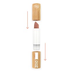 Rouge à lèvres bio Cocoon 416 Brun rose Zao Zao  dans votre magasin bio en ligne Etiketbio.eu