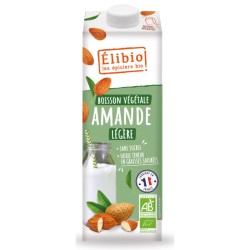 Boisson amande légère sans sucre ajouté 1L Elibio Elibio  dans votre magasin bio en ligne Etiketbio.eu