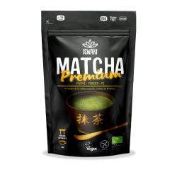 Matcha premium bio en poudre 50 g – Iswari Iswari  dans votre magasin bio en ligne Etiketbio.eu