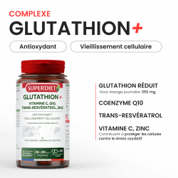 Glutathion réduit Complexe 60 gélules Super Diet Super Diet  dans votre magasin bio en ligne Etiketbio.eu
