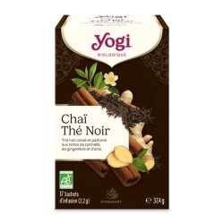 Chaï Thé Noir bio Yogi Tea – 17 sachets Yogi Tea  dans votre magasin bio en ligne Etiketbio.eu