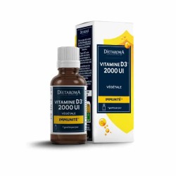 Vitamine D3 végétale 2000 UI gouttes Diétaroma Dietaroma  dans votre magasin bio en ligne Etiketbio.eu