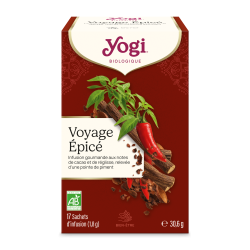 Yogi Tea Voyage épicé bio (ex Sweet chili) Yogi Tea  dans votre magasin bio en ligne Etiketbio.eu