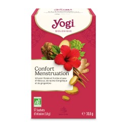 Yogi Tea Confort Menstruation ex Énergie Féminine Yogi Tea  dans votre magasin bio en ligne Etiketbio.eu