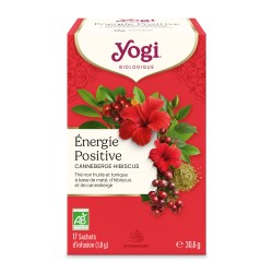 Yogi Tea Énergie Positive Canneberge Hibiscus Yogi Tea  dans votre magasin bio en ligne Etiketbio.eu