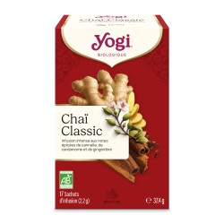 Yogi Tea Classic bio, 17 sachets Yogi Tea  dans votre magasin bio en ligne Etiketbio.eu