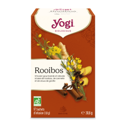 Yogi Tea Rooibos bio, 17 sachets Yogi Tea  dans votre magasin bio en ligne Etiketbio.eu