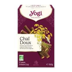 Yogi Tea Chai doux bio, 17 sachets Yogi Tea  dans votre magasin bio en ligne Etiketbio.eu