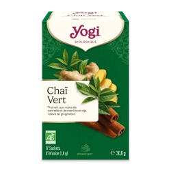 Yogi Tea Thé vert chai bio, 17 sachets