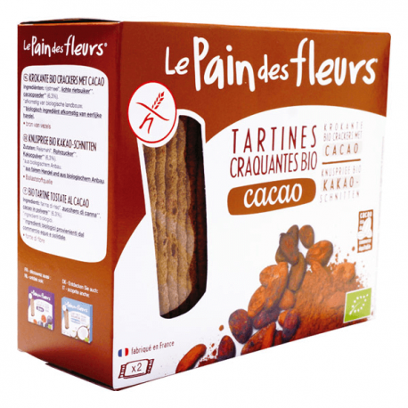 TARTINES CRAQUANTES CACAO 160G | LE PAIN DES FLEURS | Acheter sur E...