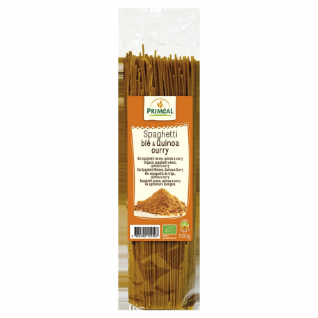 Spaghettis ble et quinoa curry 500g Priméal dans votre magasin bio en ligne Etiketbio.eu Spaghettis ble et quinoa curry 500g Priméal dans votre magasin bio en ligne Etiketbio.eu