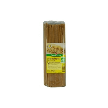 Spaghetti complets 500g Bonneterre  dans votre magasin bio en ligne Etiketbio.eu